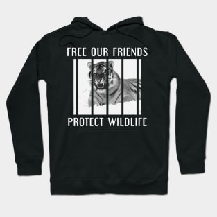 free our friends - tigers Hoodie